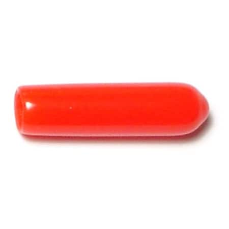 Midwest Fastener Screw Cap, #8 Dia, Red, Plastic Red, 30 PK 65961